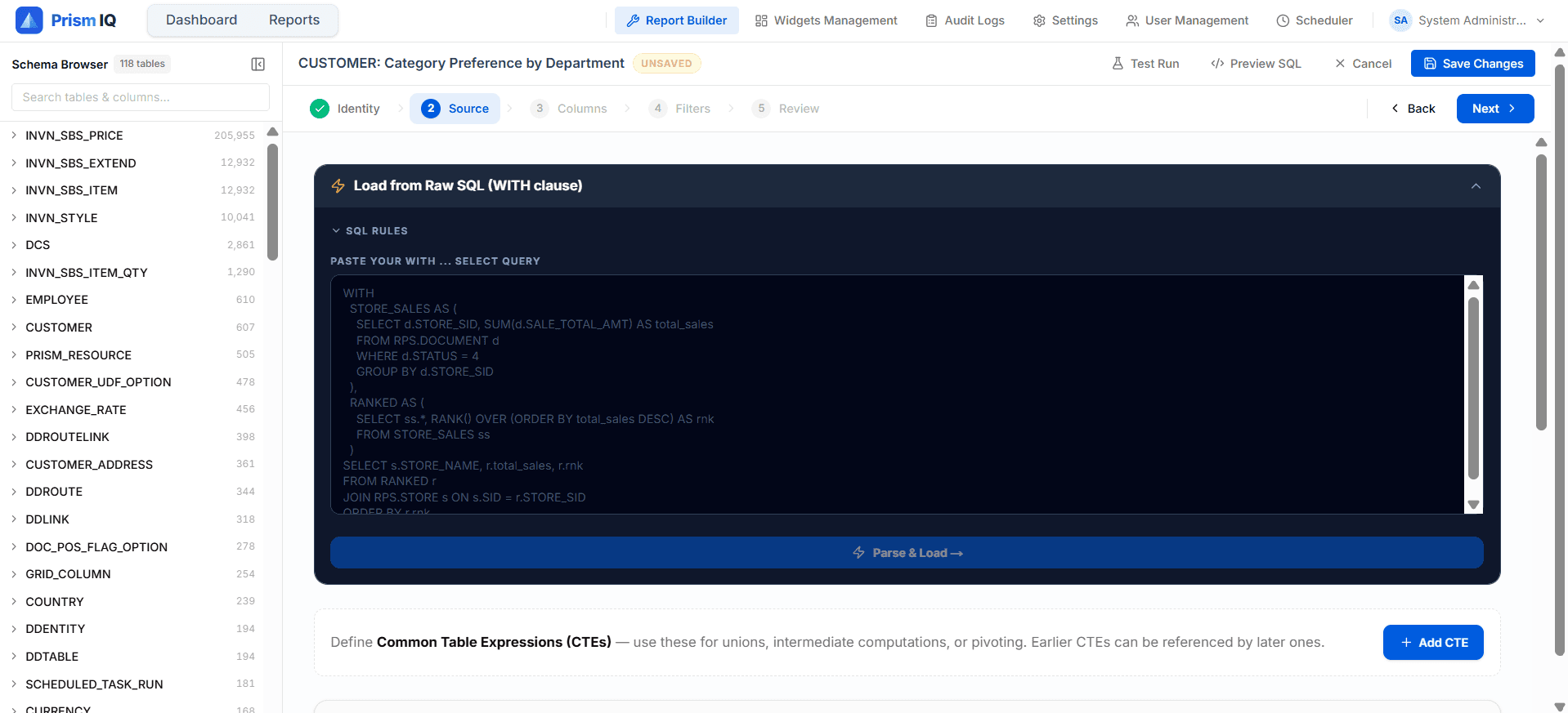 SQL Preview